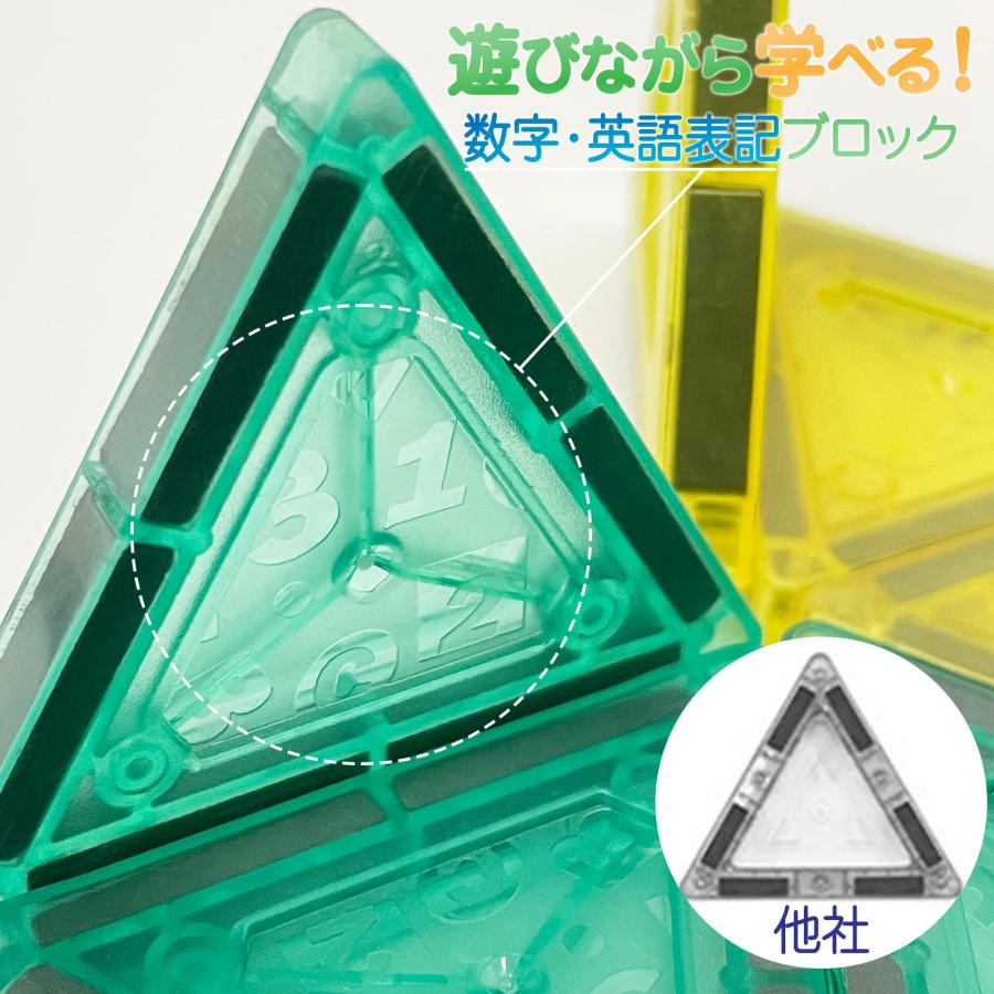 マグネットブロック 透明 磁石 ブロック 磁気おもちゃ 四角 知育玩具 早期教育玩具 3歳 4歳 110ピース | DIYELL | 05