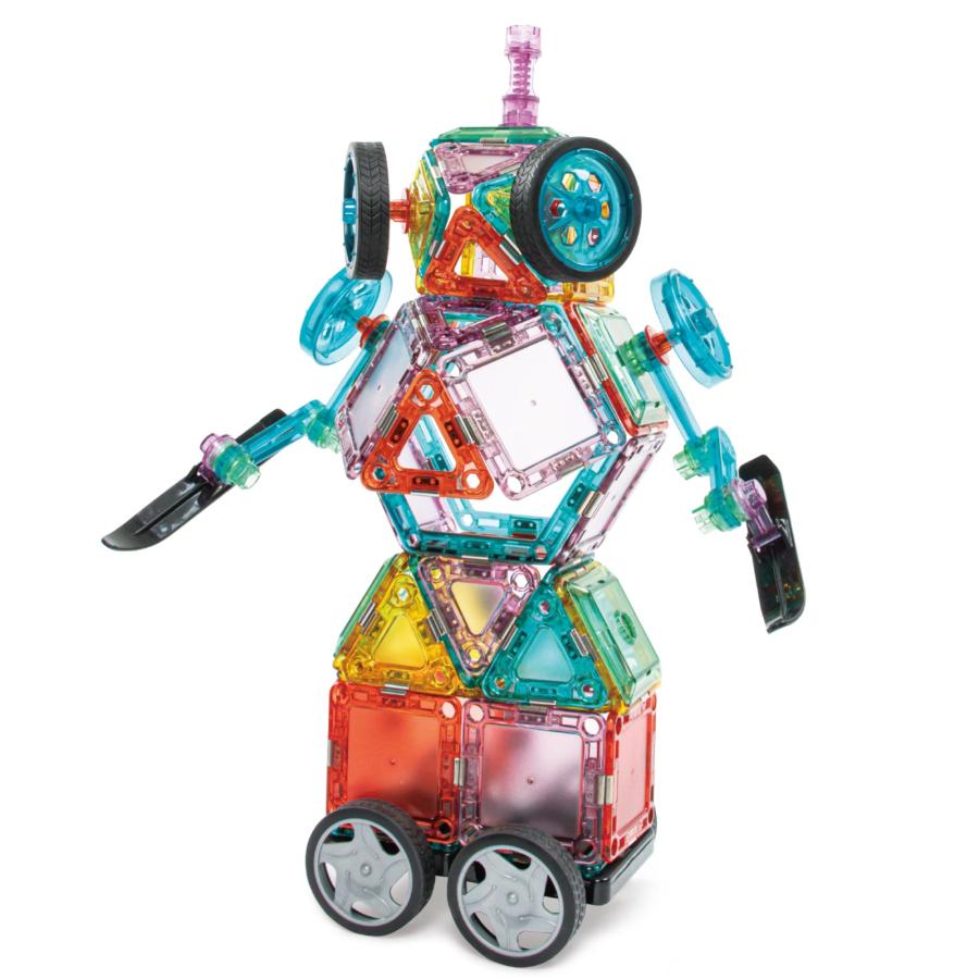 マグネットブロック 透明 磁石 ブロック おもちゃ 四角 知育玩具 早期教育玩具 3歳 4歳 車 観覧車 78ピース | DIYELL | 13