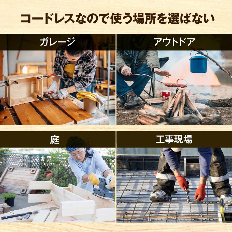 電動工具 マルチツールセット 11in1 コードレス 家庭用 DIYセット 電動 ドライバー ドリル のこぎり | ONE STEP | 04