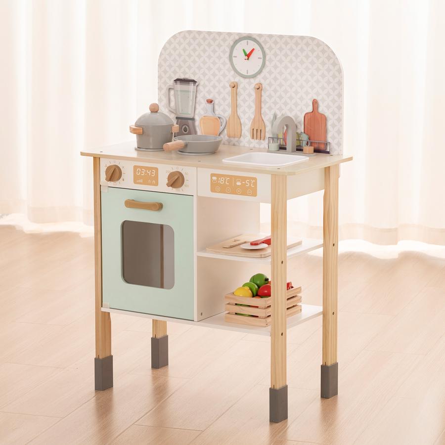 DIYELL おままごとセット おままごと キッチン 木製 野菜 果物 鍋