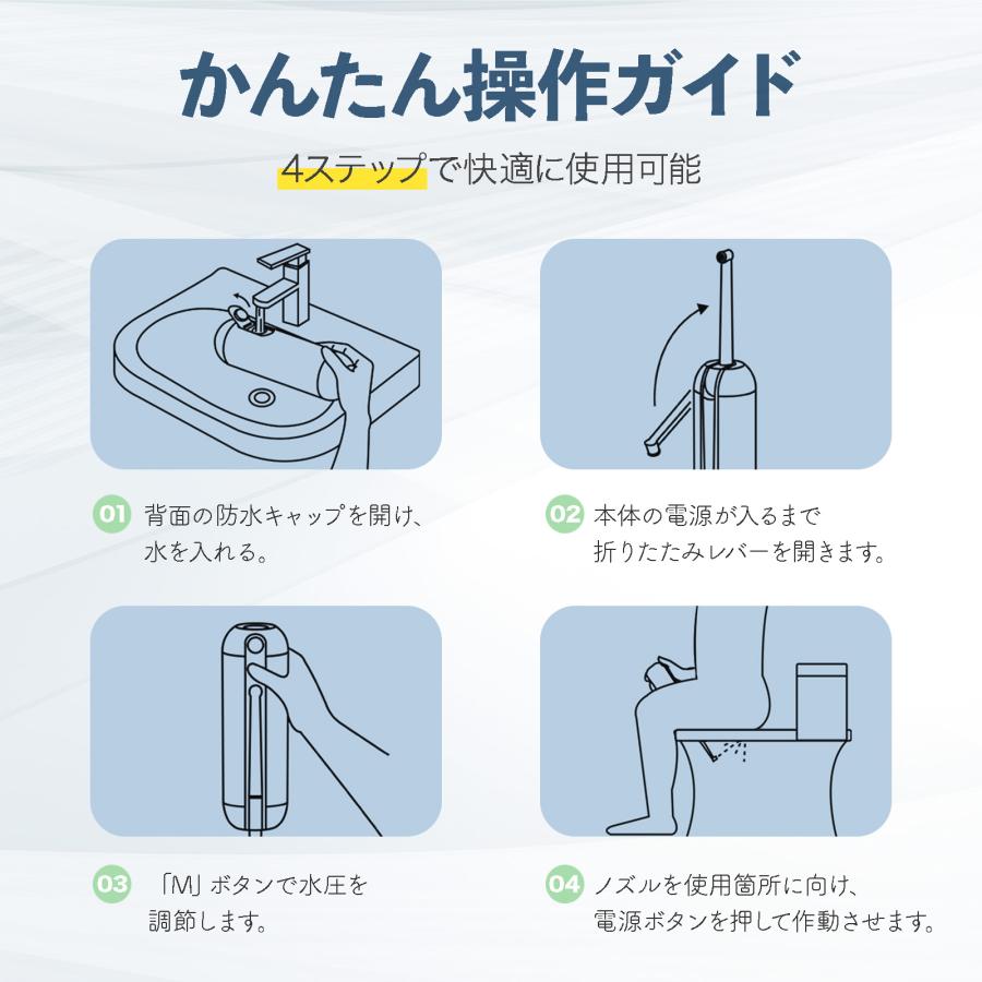 ONE STEP 携帯ビデ 携帯用 ポータブル ハンディ ウォシュ 携帯おしり