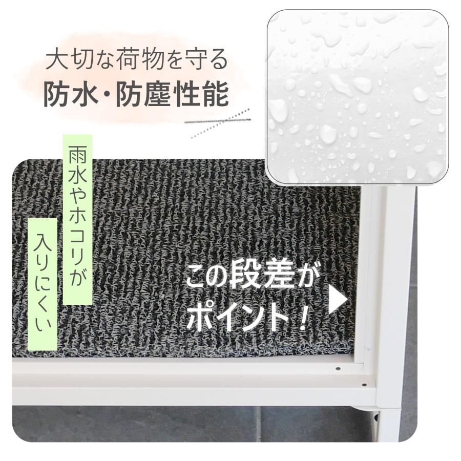 宅配ボックス 戸建 大型 防水 屋外 2段 後付け ポスト一体型 ポスト 郵便受け 両開き 鍵 大容量 おしゃれ | ONE STEP | 19