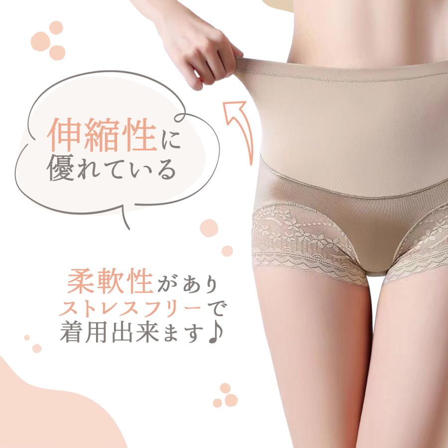 ハイウエストショーツ 3枚 サニタリーショーツ セット 夜用 生理用ショーツ レディース ハイウエスト | TOP FILM | 07
