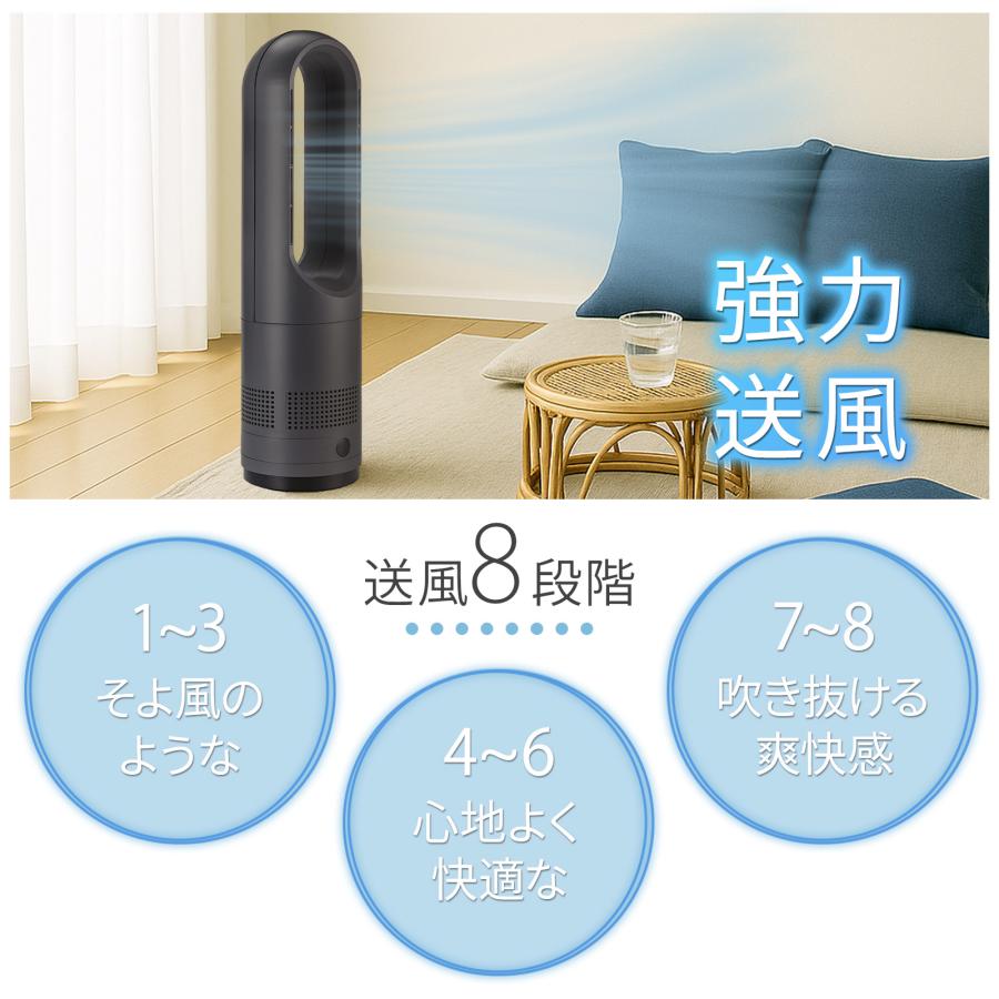 ファンヒーター 小型 電気 セラミックヒーター 2025 速暖 冷暖兼用 リモコン付き 電気ストーブ 1200w ホワイト | ONE STEP | 06