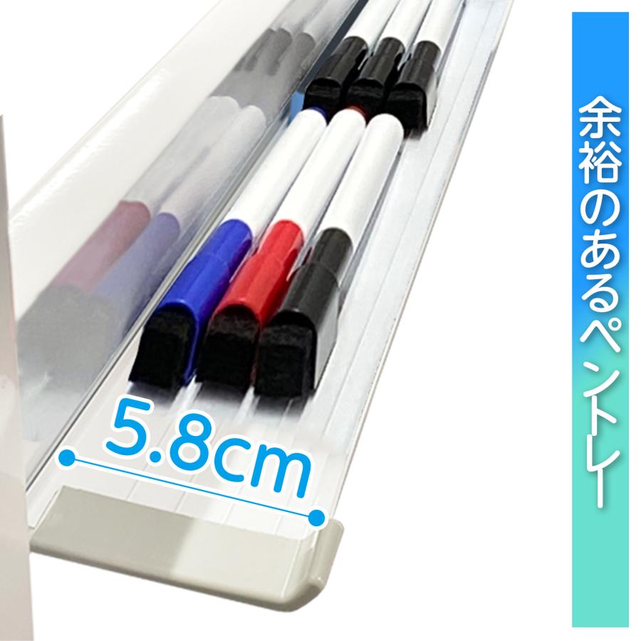 ONE STEP ホワイトボード 脚付き 1200×600 両面 回転式 スチール