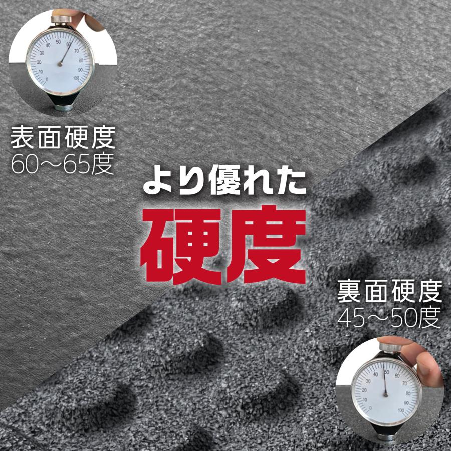 ジムマット ゴムマット トレーニングマット 大判 50×50cm 厚さ 25mm 2.5cm ゴムフロアマット 防音 衝撃吸収 単品 | TOP FILM | 05