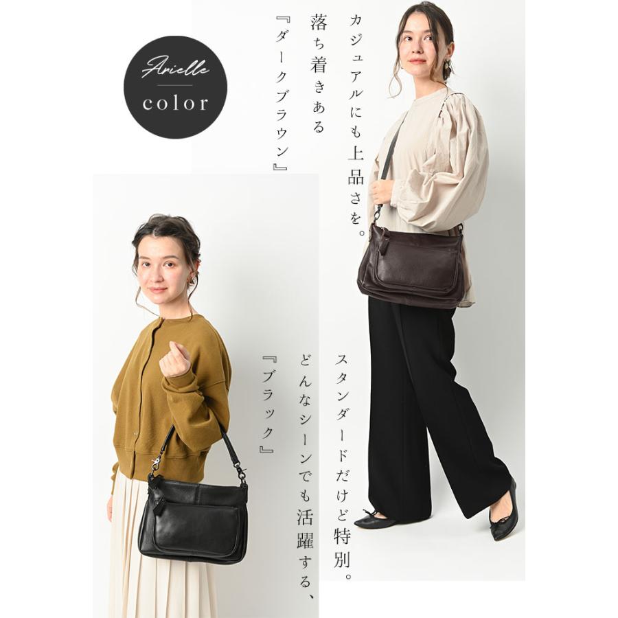 新品、未使用ノートルファボリ　ブラック　ブラウン ショルダーバッグゴールド金具 NOTRE FAVORI（ノートルファボリ） ショルダーバッグ レディース 斜