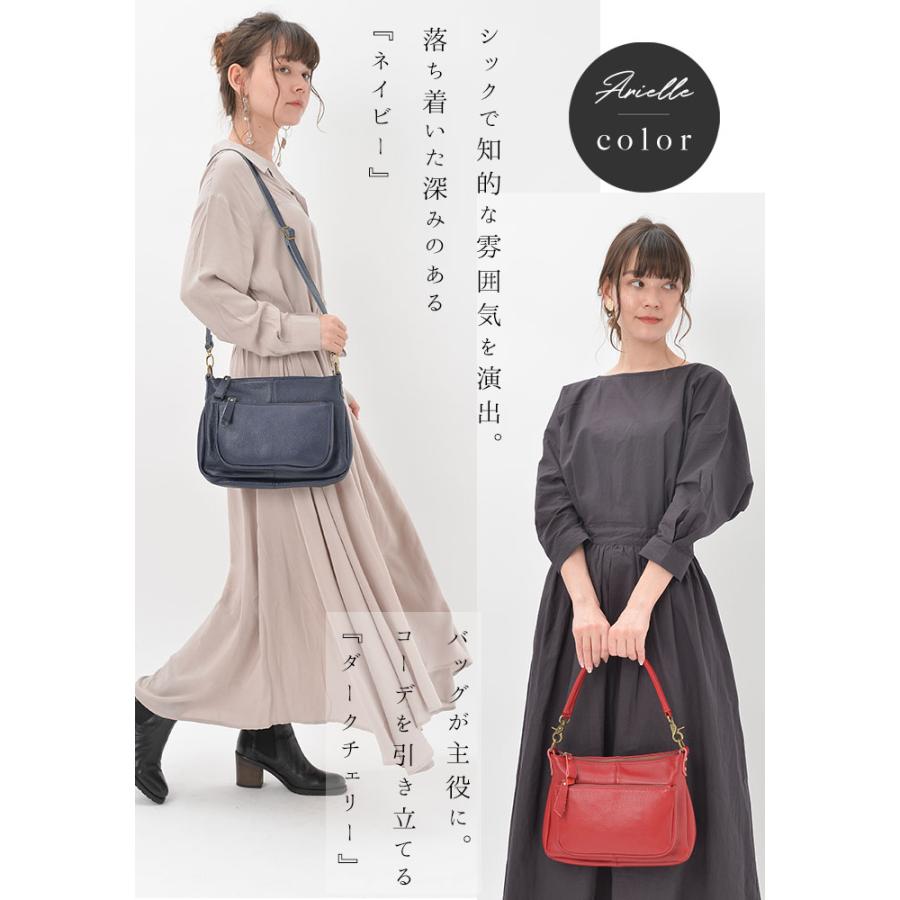 NOTRE FAVORI ショルダーバッグ レディース 斜めがけ 本革 通勤