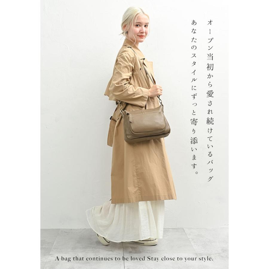 極美品✨ノートルファボリ 牛革 2way ショルダーバッグ キャメル シボ革 NOTRE FAVORI（ノートルファボリ） ショルダーバッグ 本革 軽い 山羊革