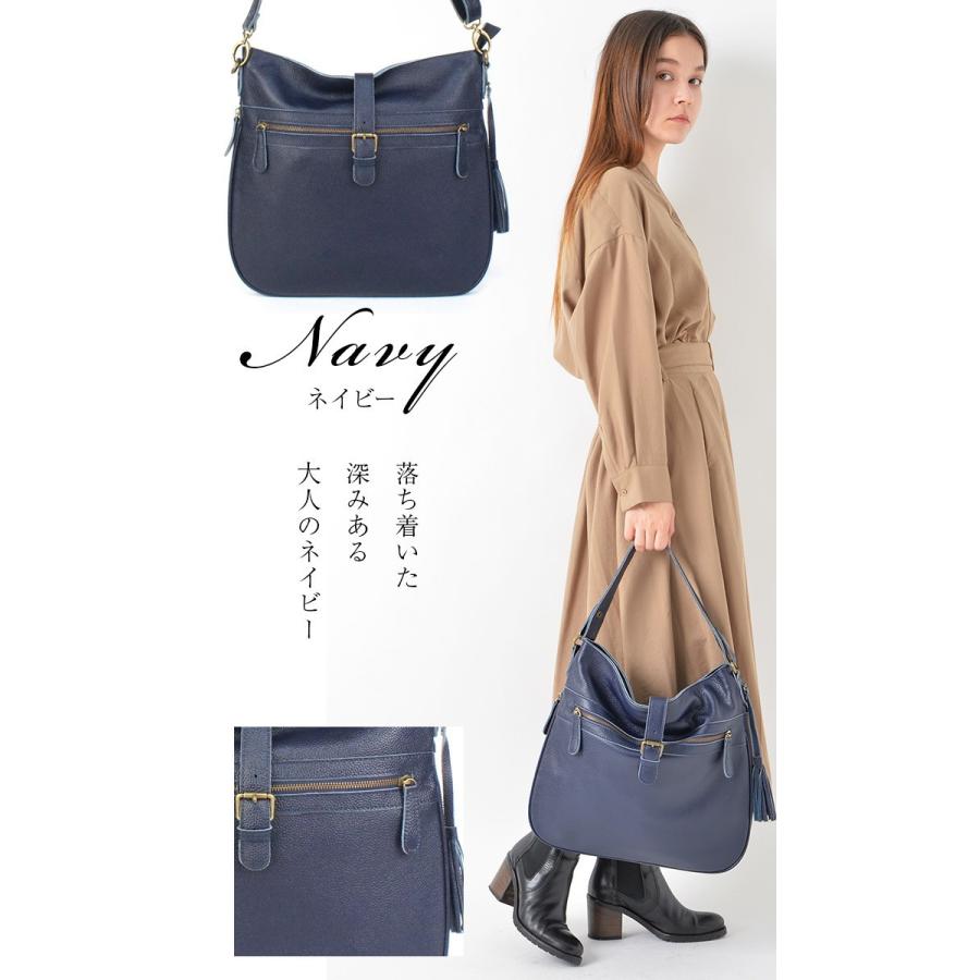 NOTRE FAVORI（ノートルファボリ） 本革 ショルダーバッグ レディース