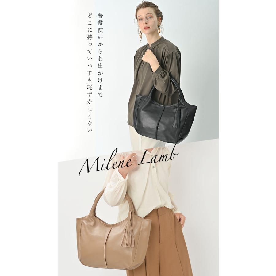 NOTRE FAVORI（ノートルファボリ） レディース トート 羊革 ラム革 本