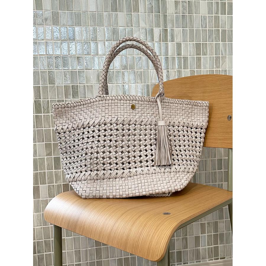 NOTRE FAVORI（ノートルファボリ） レザー メッシュバッグ かごバッグ