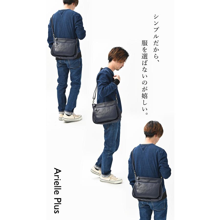 NOTRE FAVORI（ノートルファボリ） メンズ 本革 ショルダーバッグ 斜