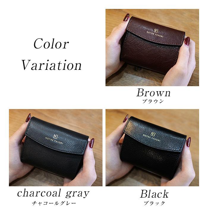 NOTRE FAVORI（ノートルファボリ） 本革 財布 レザー 三つ折り