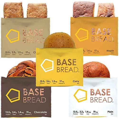 BASE BREAD ベースブレッド 5種セット 4袋x5種 プレーン 69％以上節約 訳あり カレー シナモン チョコ 各4袋 メープル