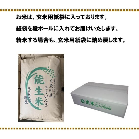 米 令和7年産 新潟県産 こしいぶき 玄米 30kg 一等米 白米27kg 業務用 大袋 精米無料 小分け対応不可 農家直送 送料無料 にいがた 糸魚川 能生 おこめ_8