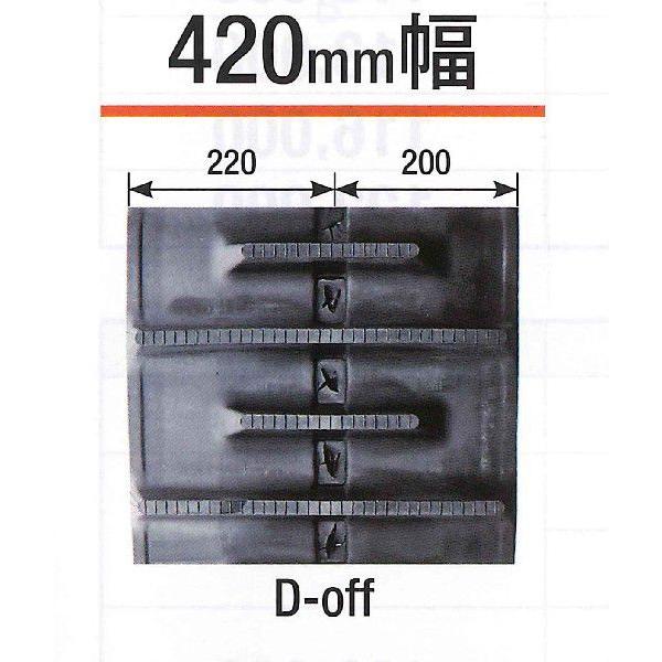 KBL　コンバインゴムクローラ　４２０×８４×４１コマ