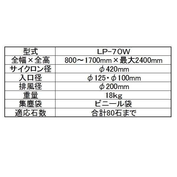 笹川 トップクリーン LP-70W 集塵機/排塵機/排塵機用乾式集塵機/笹川