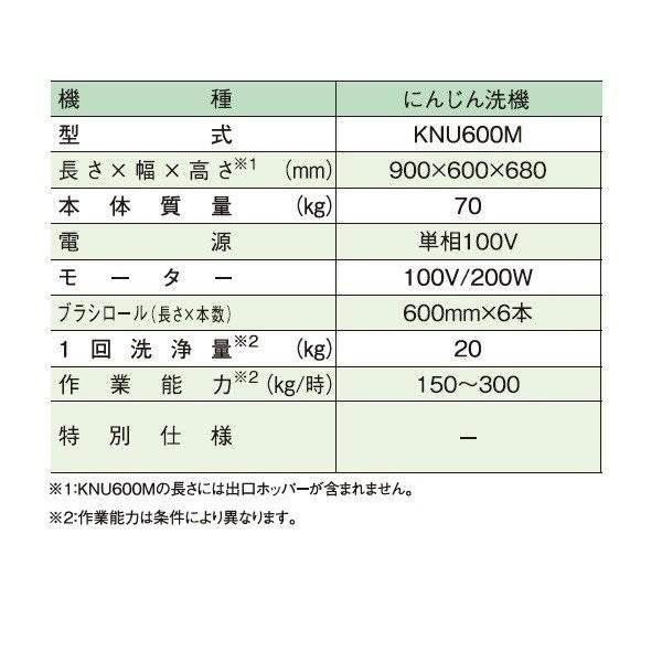 ヤマビコ 共立 人参洗機 KNU600M 人参/にんじん/洗浄機/洗い機 ヤマビコ 共立 人参洗機 KNU600M 人参/にんじん/洗浄機/洗い機