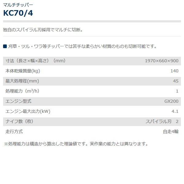 Web限定 農機具ショップ共立 マルチチッパー Kc40a 粉砕機 チッパー シュレッダー 枝 竹 刈草 ツル ワラ 柔らかい Saloniki Co Il