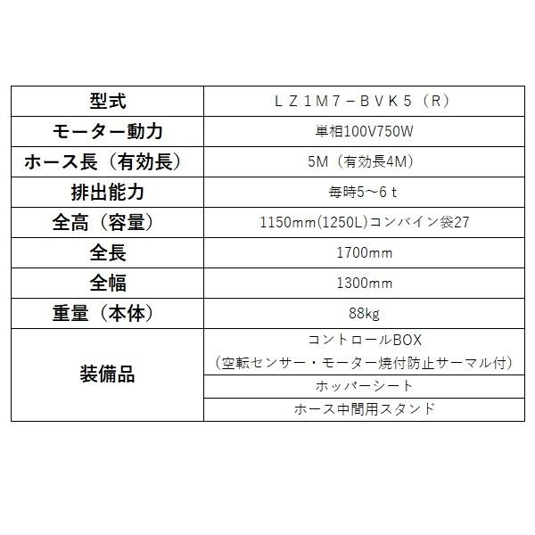 石井製作所 Lコンヤング 単相100V750W LZ1M7-BVK5(R) ホース5M