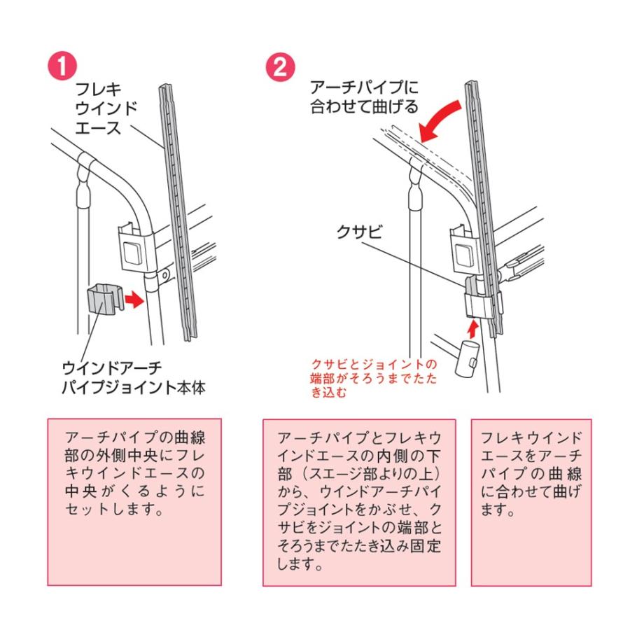 フレキウインドエースSW 1m 両端SW 渡辺パイプ 農業用 ビニール 