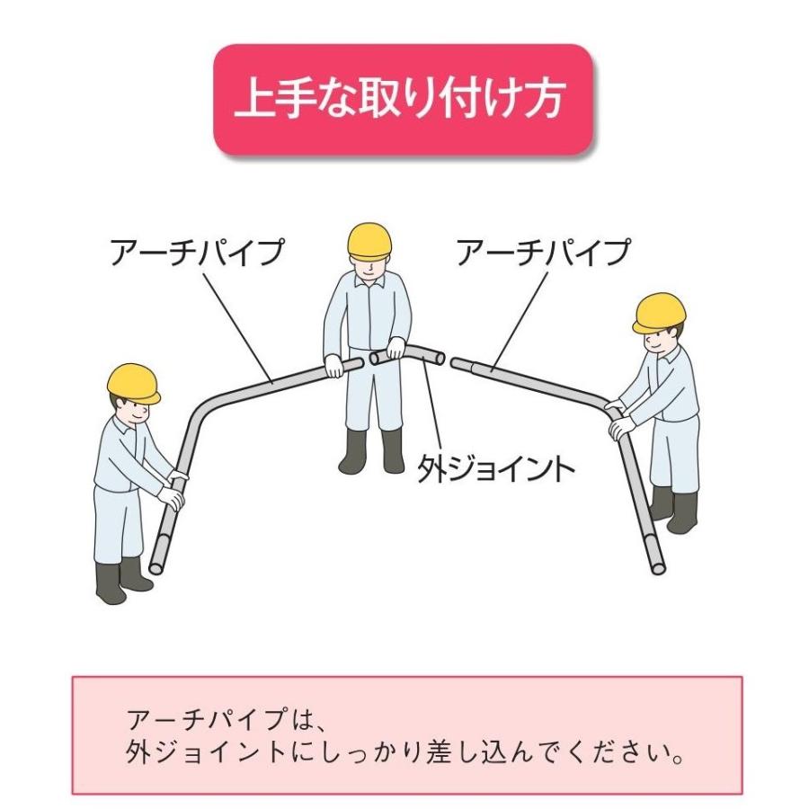 外ジョイント アーチパイプ22mm用 25×長さ200mm 角度30° 渡辺 