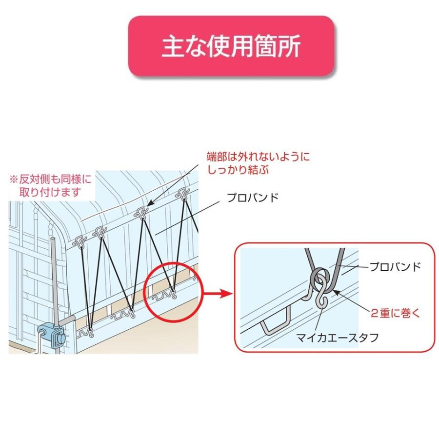 マイカエースタフ 渡辺パイプ 農業用 ビニールハウス用 フィルム留材用 