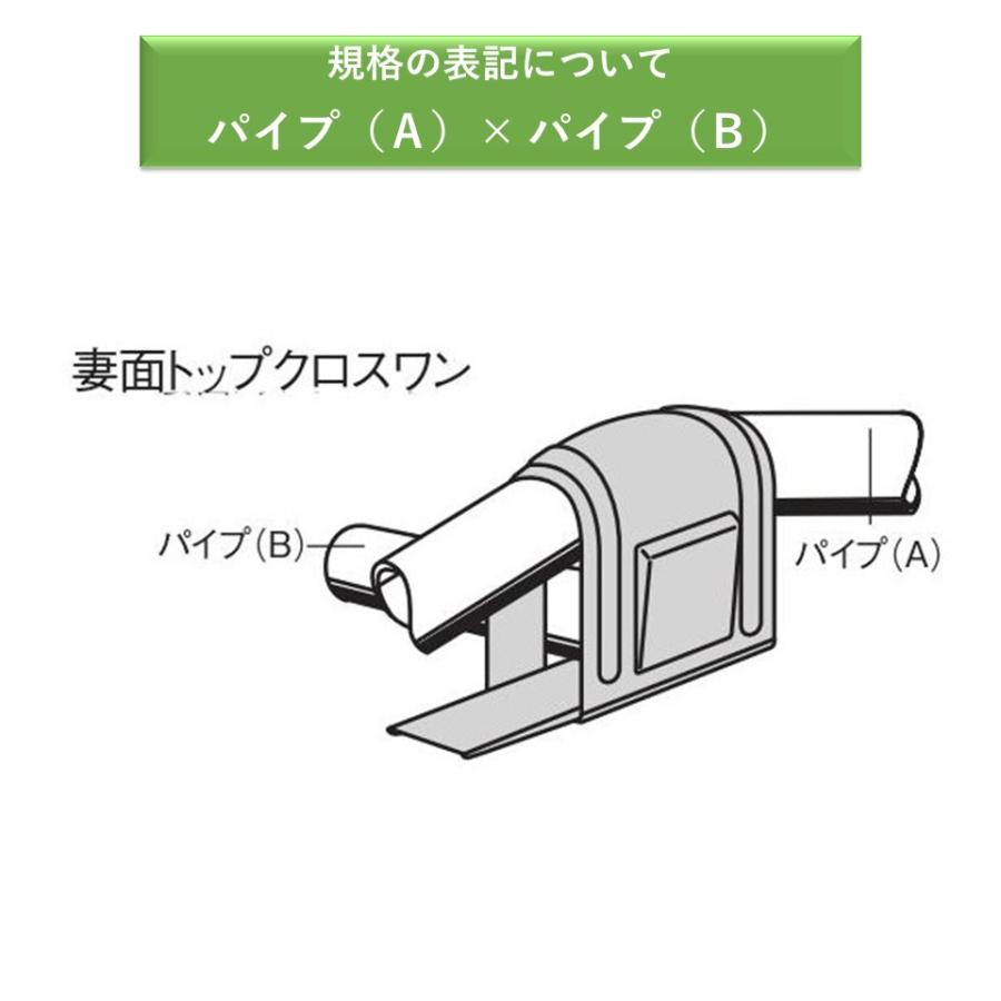 妻面トップクロスワン 25x22 25mm 22mm 渡辺パイプ 農業用