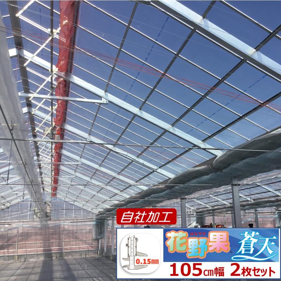 花野果蒼天 ソウテン 0.15mm厚 105cm幅 2枚セット 希望の長さ(m)を