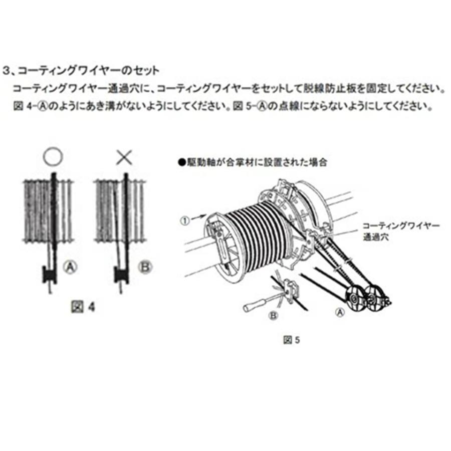 76.3φ用 ドラム重ね巻き防止具 誠和 農業用 ビニールハウス用 自動 