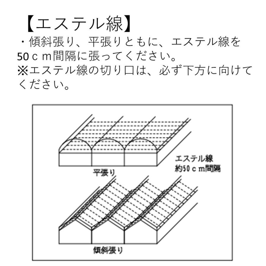 エステル線クリア#14 誠和 農業用 ビニールハウス用 自動カーテン