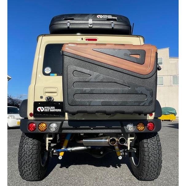 最終売切価格！ジムニー　リアキャリアボックス 標準タイプ黒：ジムニー専用ラゲージキャリアボックス「たくさん