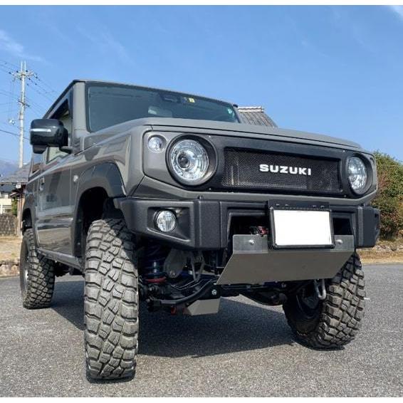 ジムニー フロントグリル ラプターライナー塗装 黒 JB64 JB74 ジムニー フロントグリル ラプターライナー塗装 黒 JB64 JB74