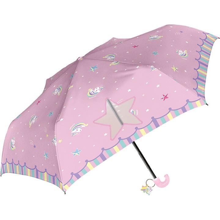 子ども傘 子供用 女の子 折りたたみ傘 軽量 記念品 当店一番人気 50cm かわいい子供用 ゆめかわユニコーン シェイルシェイル