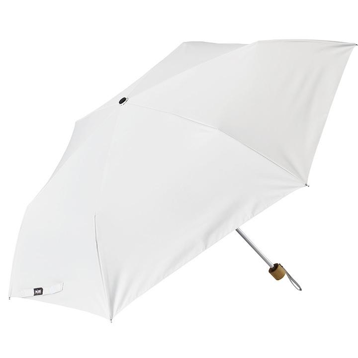 Waterfront 完売　COKAGE+日傘 折りたたみ傘　ホワイト Waterfront 折りたたみ傘 「最高水準の日傘」COKAGE+ 木の手元