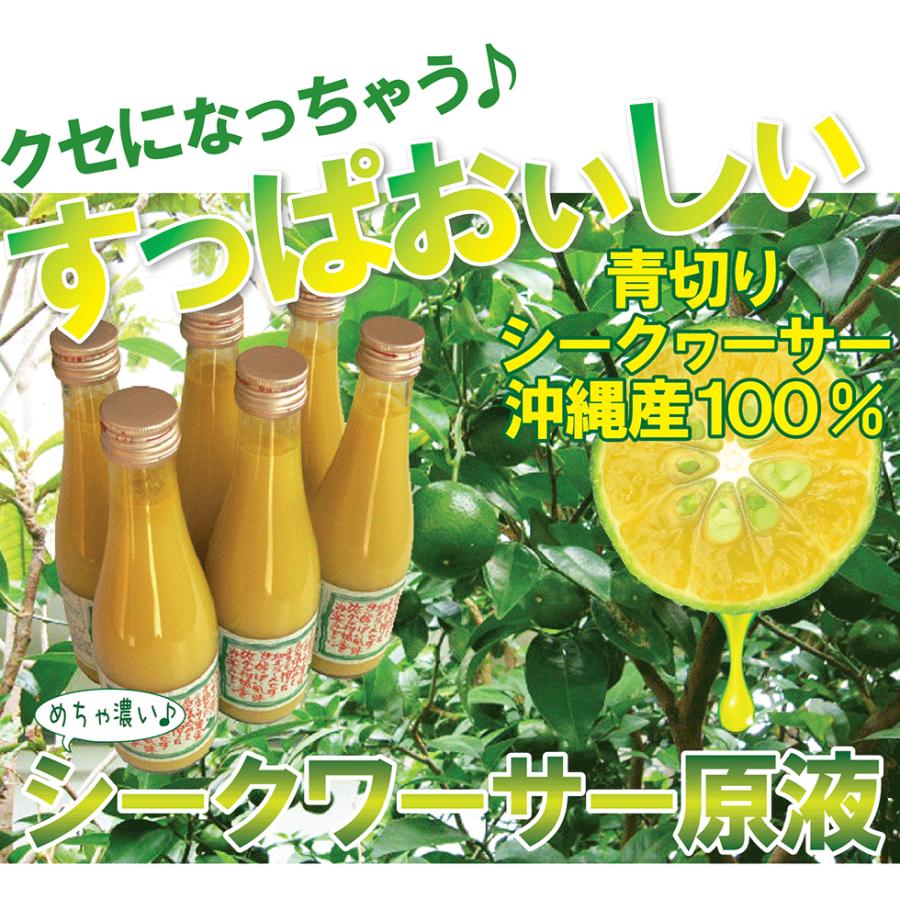 超特濃】青切り シークワーサー 300ml ×6本 沖縄県産 果汁100％原液