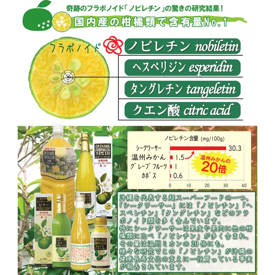 超特濃】青切り シークワーサー 300ml ×6本 沖縄県産 果汁100％原液