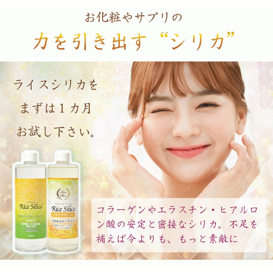 ライスシリカ プレミアム 100ml シリカ水 ケイ素 送料無料 シリカ 含有