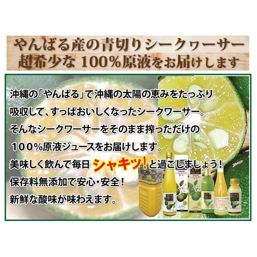 青切り シークワーサー 100% 原液 200ml×24本入り 沖縄県産 ドリンク