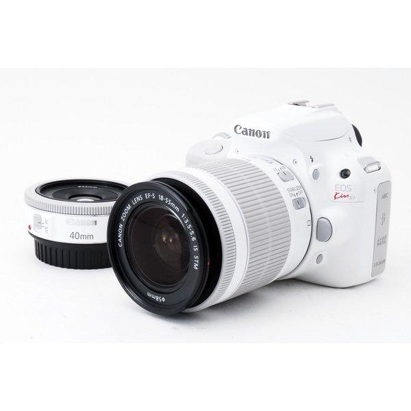 ショット数新品級✨キャノン kiss X7 ホワイト ダブルレンズセット キヤノン（Canon） Canon EOS Kiss X7 ダブルレンズセット ホワイト 美