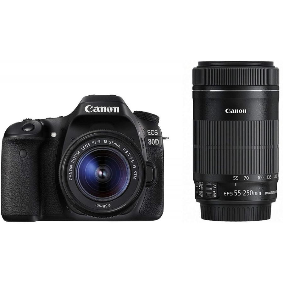 CANON  EOS 80D ダブルズームレンズキット  良品 キヤノン（Canon） Canon EOS 80D ダブルズームキット 良品 動作確認