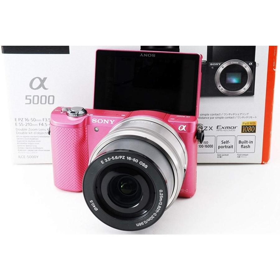 ソニー SONY α5000 パワーズームレンズキット ピンク ILCE-5000L-P SD 