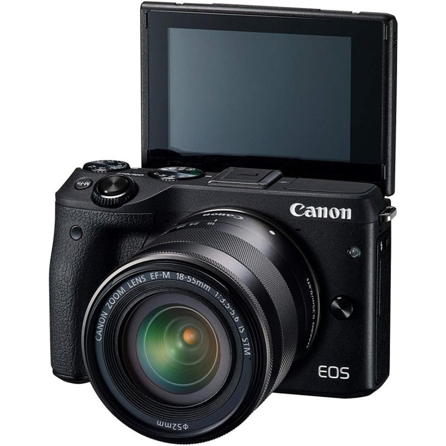 キヤノン Canon EOS M3 レンズキット ブラック  EOSM3BK-1855ISSTMLK SDカード付き <プレゼント包装承ります>｜nouvelle-vie｜03