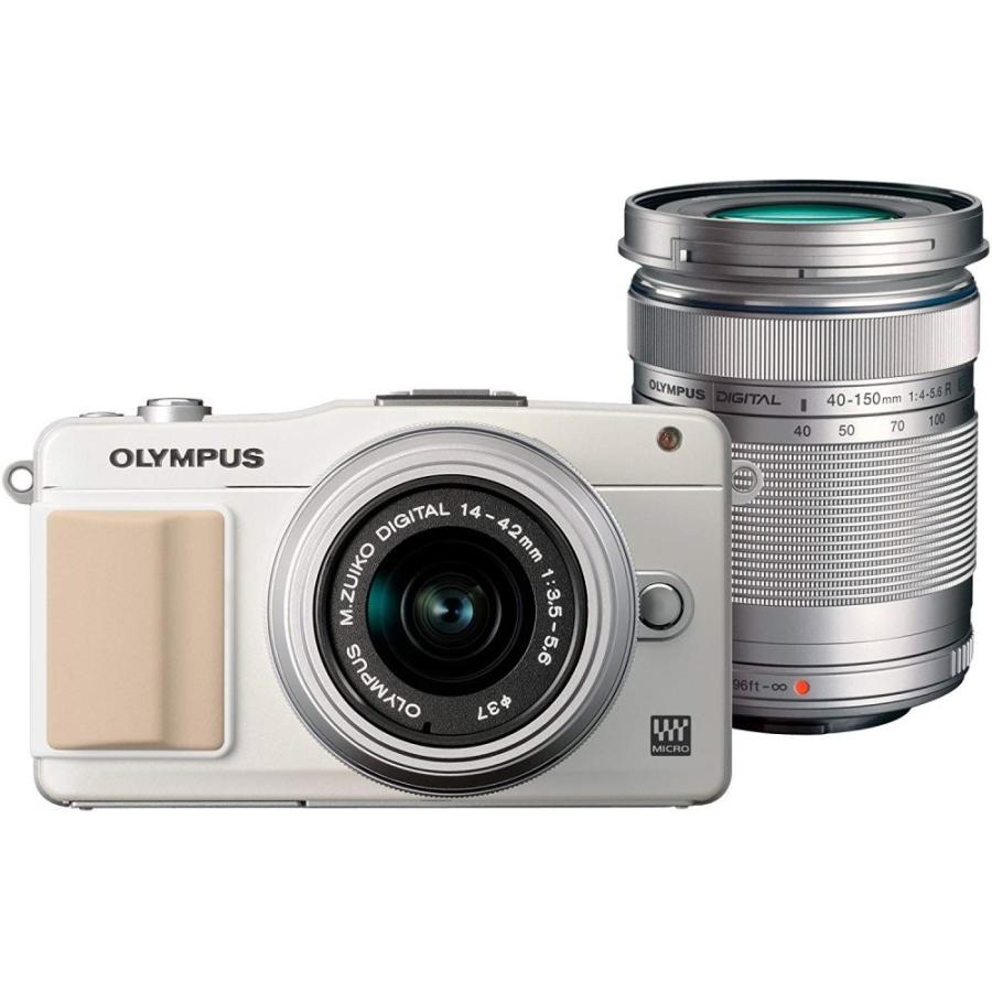 オリンパス OLYMPUS E-PM2 ダブルズームキット ホワイト SDカード付き 