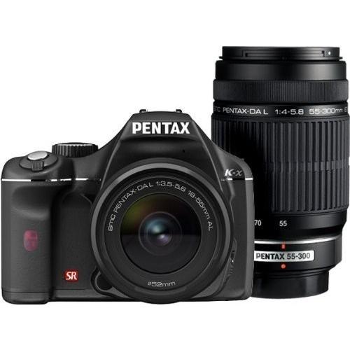 ペンタックス PENTAX K-x ダブルズームキットブラック <プレゼント包装承ります>
