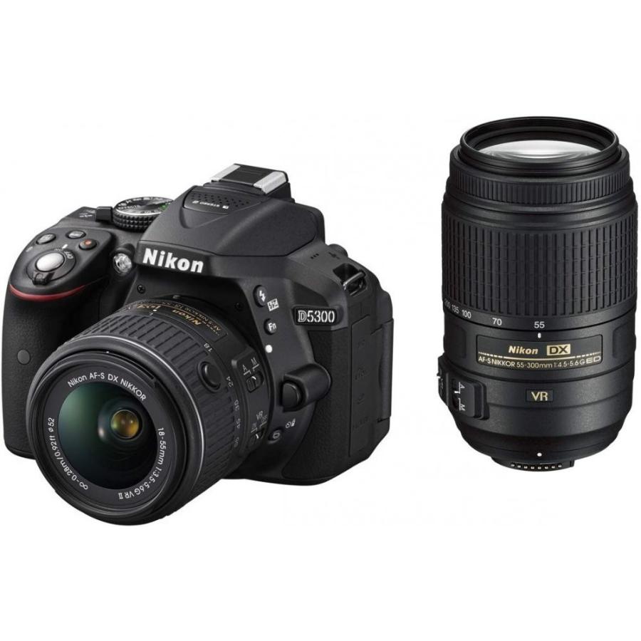 Nikon D5300 ダブルズームキット ブラック 良品 動作確認済み 1ヶ月 