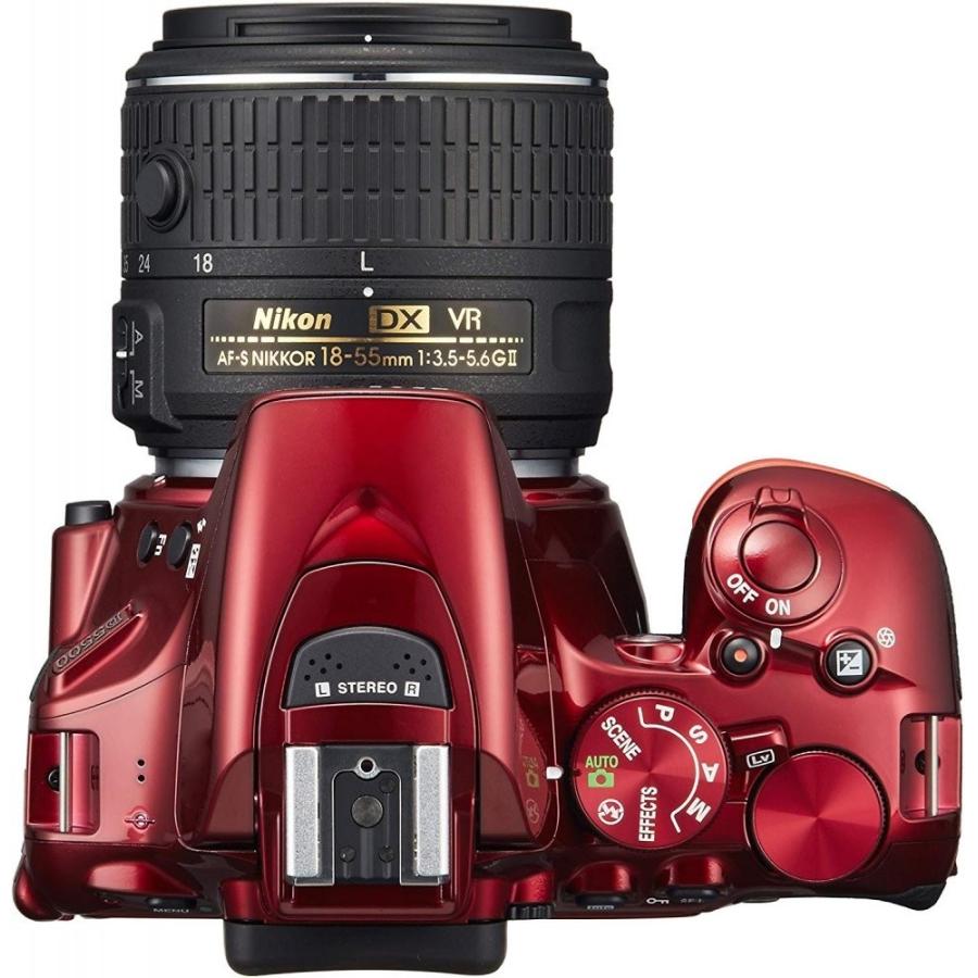 ニコン Nikon D5500 ダブルズームキット レッド SDカード付き 