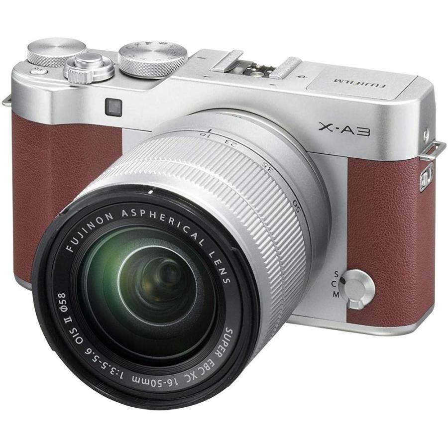 FUJIFILM X-A3 レンズキット ブラウン 良品 動作確認済み 1ヶ月保証付 小型軽量 ミラーレスの画像
