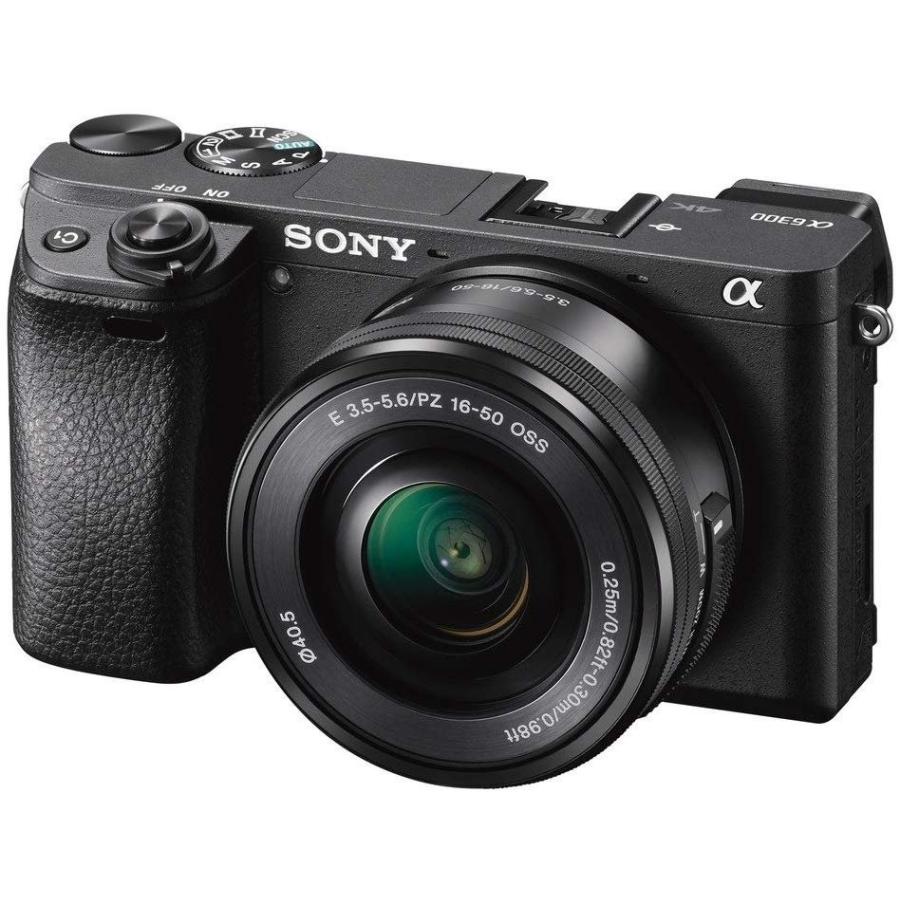 カメラFanks-PROShop 2nd店ソニー SONY α6300 ブラック B パワーズームレンズキット SDカード付き ILCE-6300L